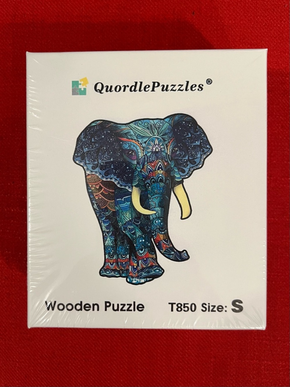 Gorgeous Colorful Whimsical Wooden Puzzle - ELEPHANT